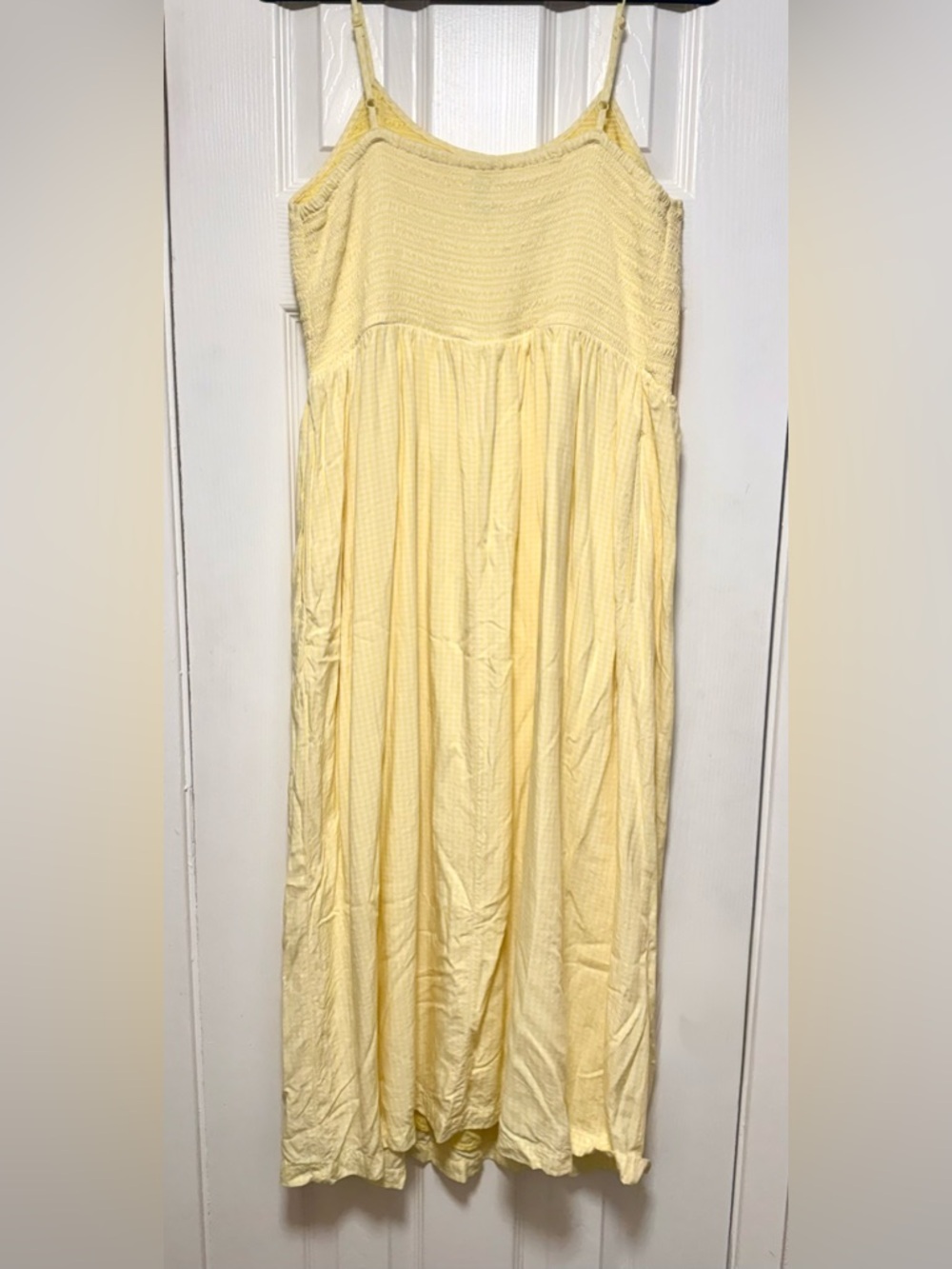 a new day Yellow Smocked Tank Midi Dress - Picture 7 of 8